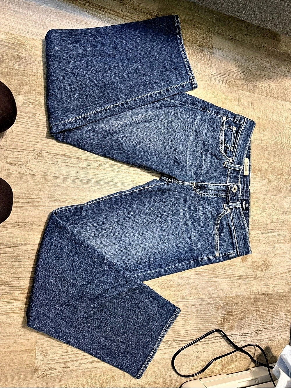 AG Adriano Goldschmied The Simona Easy Straight Leg Jeans Blue Waist 27